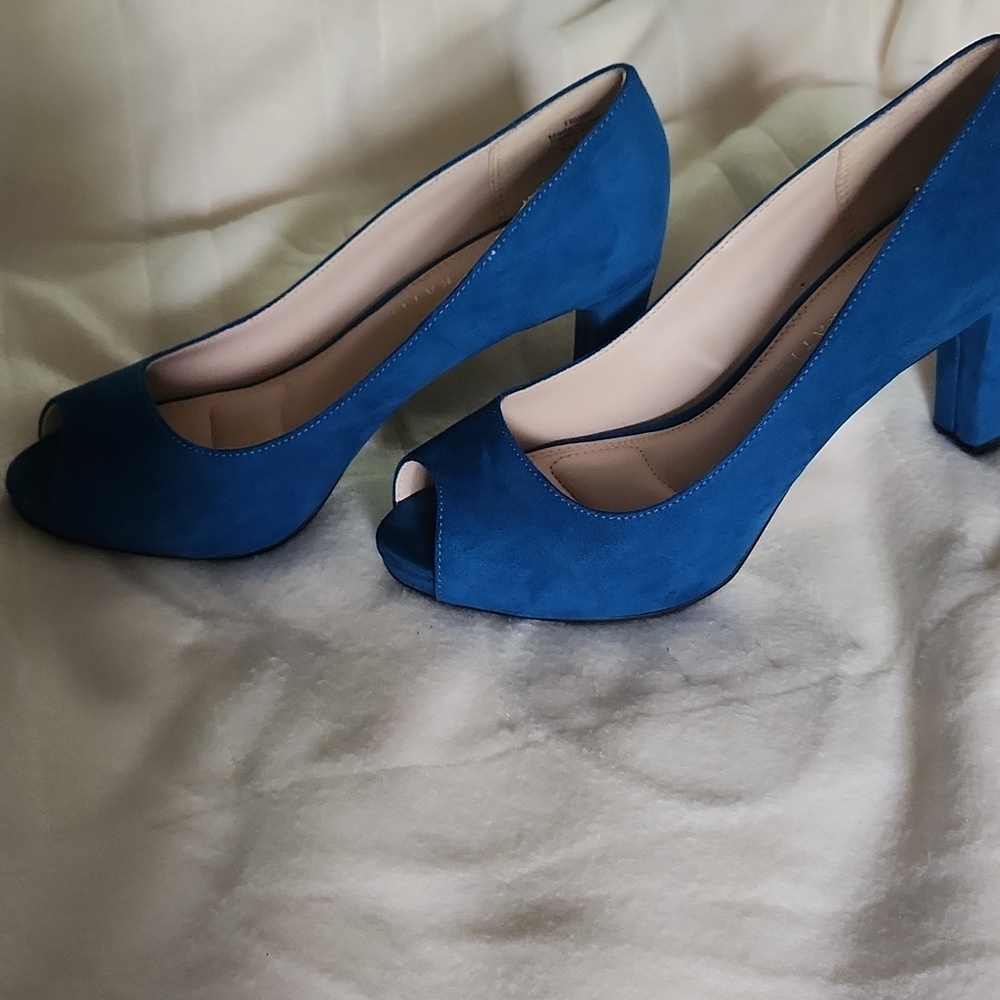 Blue Suede Heels